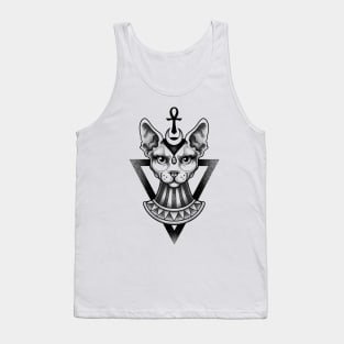 Bastet: Egyptian Goddess of Cats Design Tank Top